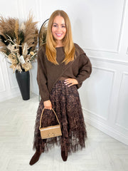 Ophelia Skirt- Leopard Print