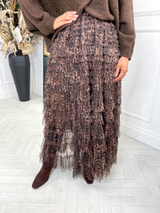 Ophelia Skirt- Leopard Print