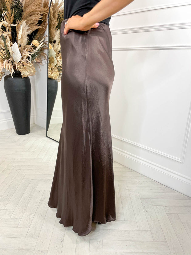 Vivienne Maxi Skirt - Chocolate