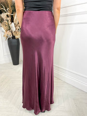 Vivienne Maxi Skirt - Burgundy