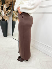 Kate Maxi Pencil Skirt - Chocolate