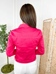 Donna Denim Jacket - Fuchsia
