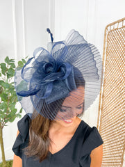 Clover Fascinator - Navy