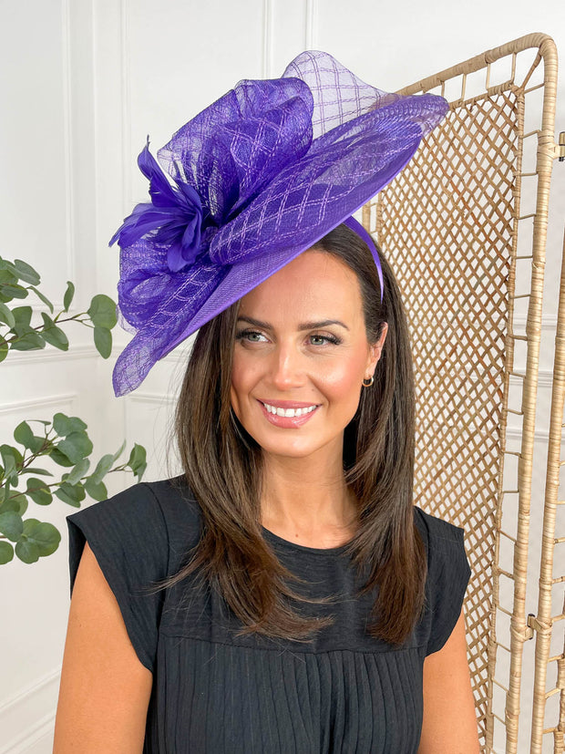 Flora Fascinator - Purple