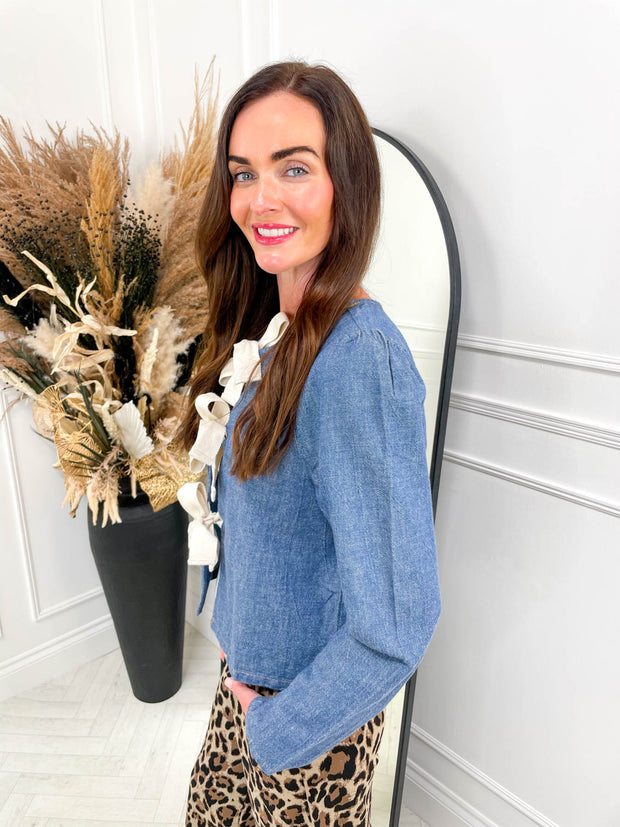 Hallie Denim Top