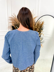 Hallie Denim Top