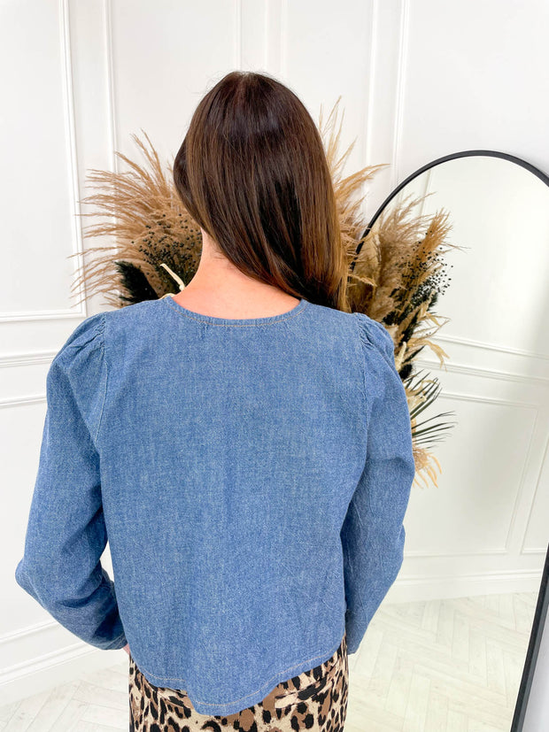 Hallie Denim Top