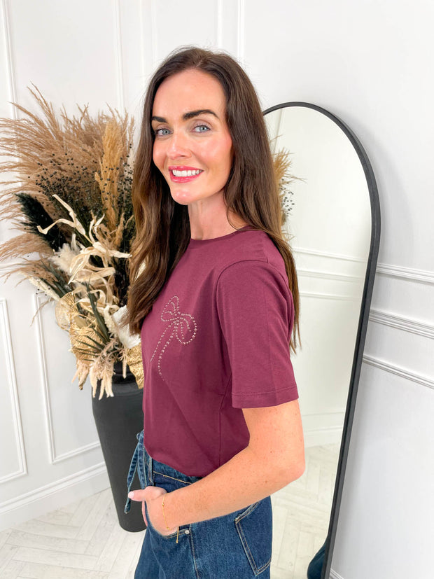 Beau Tee- Burgundy