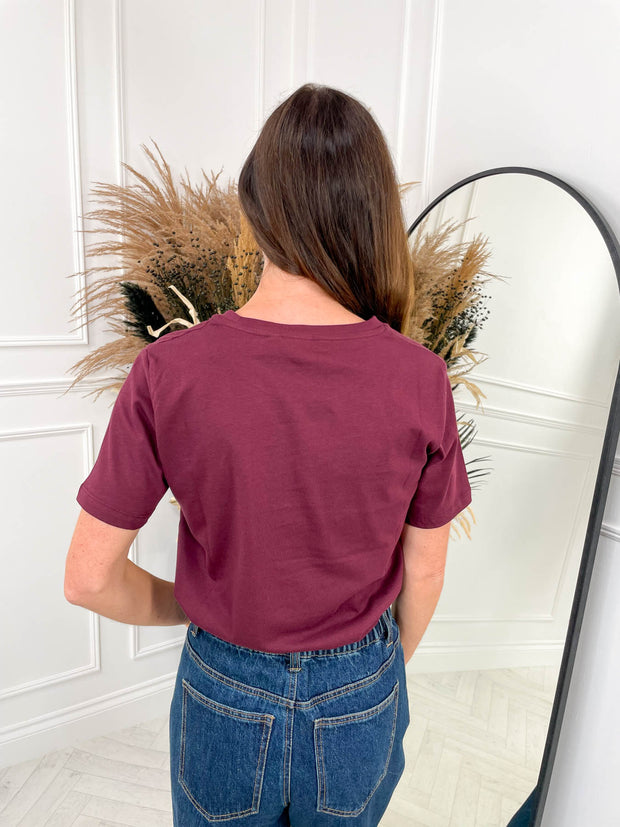 Beau Tee- Burgundy