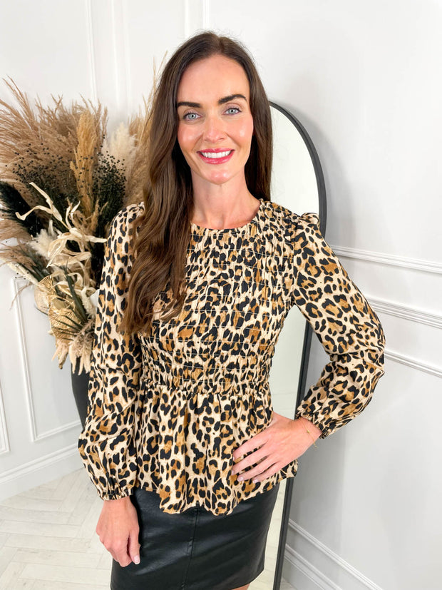 Anna Blouse - Leopard