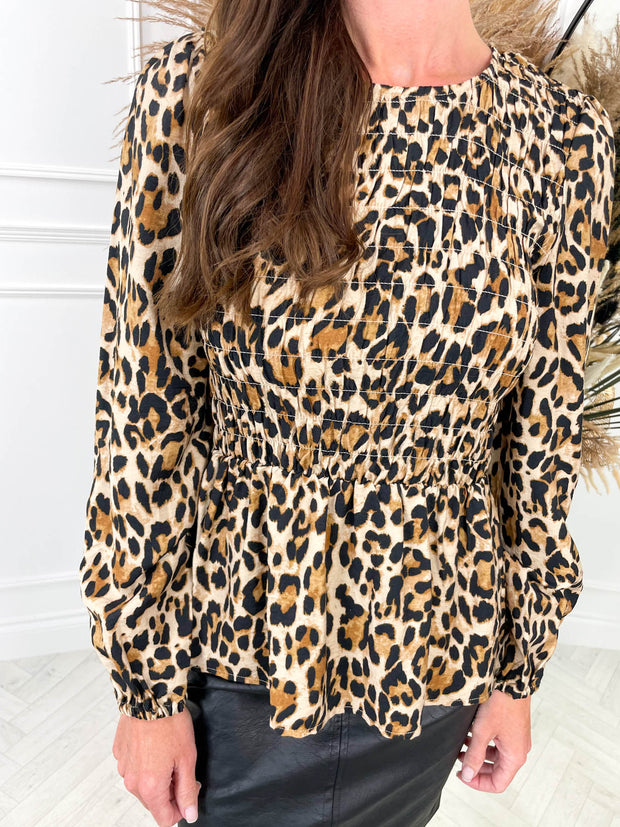 Anna Blouse - Leopard
