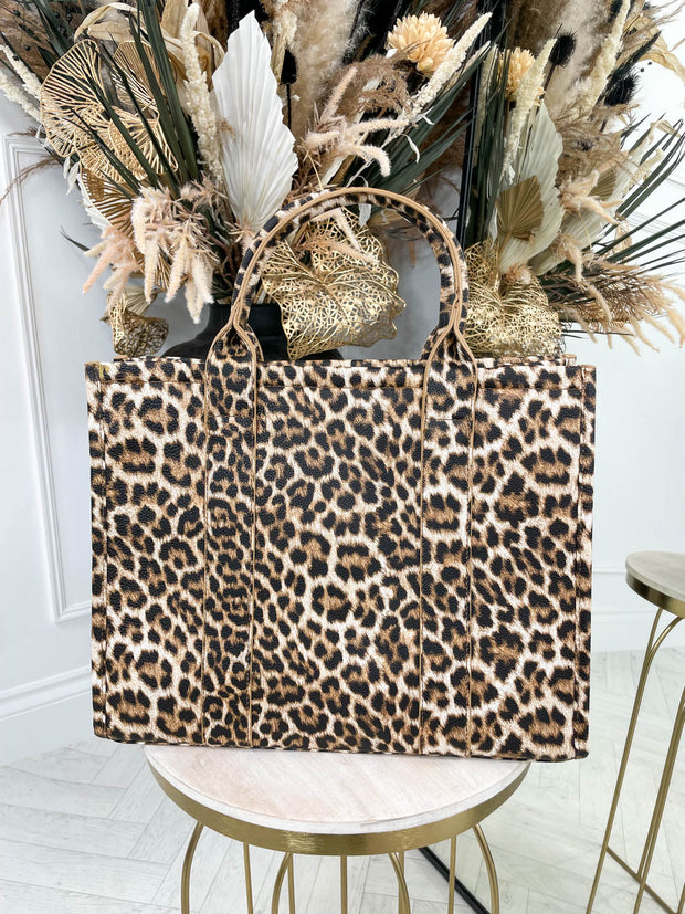 Tyla Leopard Tote Bag