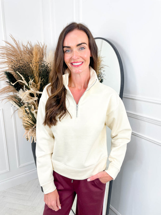 Solle Zip Jumper - Cream