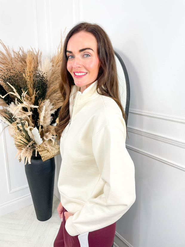 Solle Zip Jumper - Cream