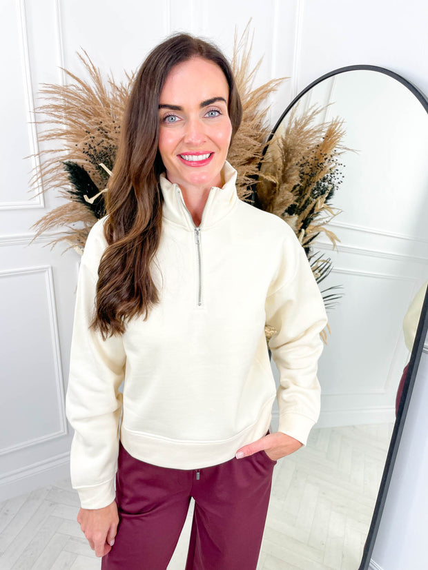 Solle Zip Jumper - Cream