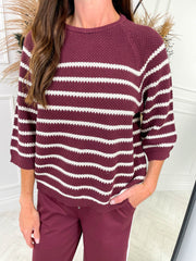 Harlay Knit - Burgundy