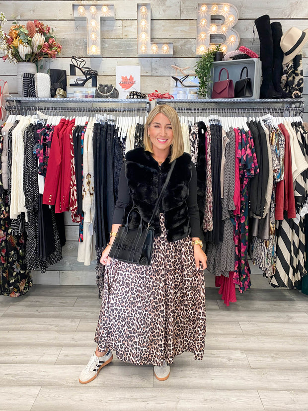 Chrissy Dress - Leopard