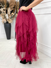 Rue Skirt - Burgundy