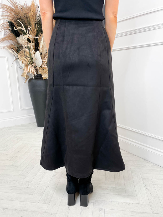 Nadia Suede Effect Skirt