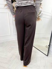 Kate Pull On Trouser -Chocolate