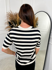 Morla Knit - Monochrome Stripe