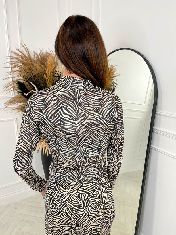 Lara Top - Zebra Print