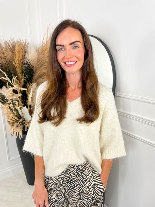 Miller Knitted Jumper- Cream