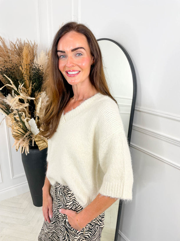 Miller Knitted Jumper- Cream