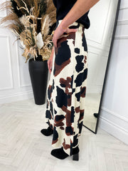 Hannah Skirt - Cow Print