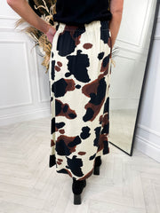 Hannah Skirt - Cow Print