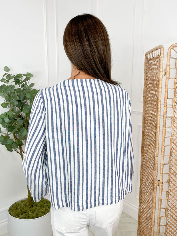 Ellery Top - Blue Stripe