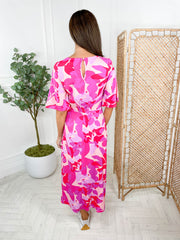 Marnie Dress - Pink Botanical