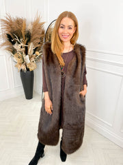 Katie Knitted Dress - Chocolate