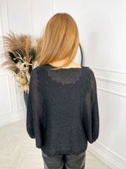 Opal Knit - Black Sparkle