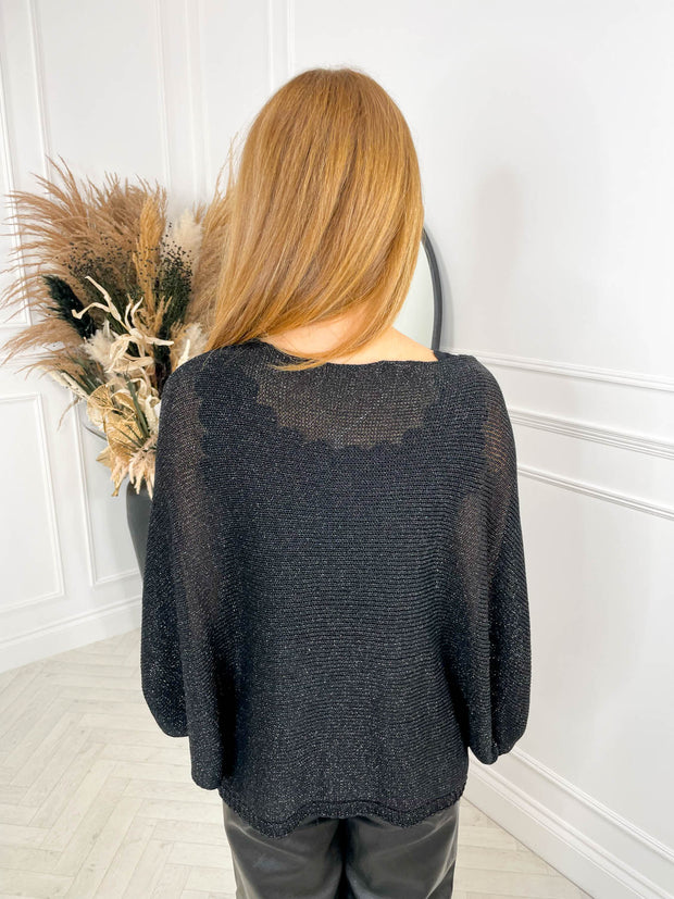 Opal Knit - Black Sparkle