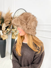 Sable Fur Hat - Taupe