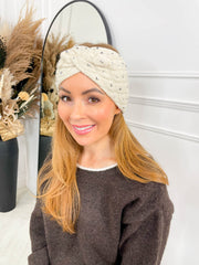 Kassey Knitted Headband - Cream