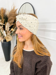 Kassey Knitted Headband - Cream