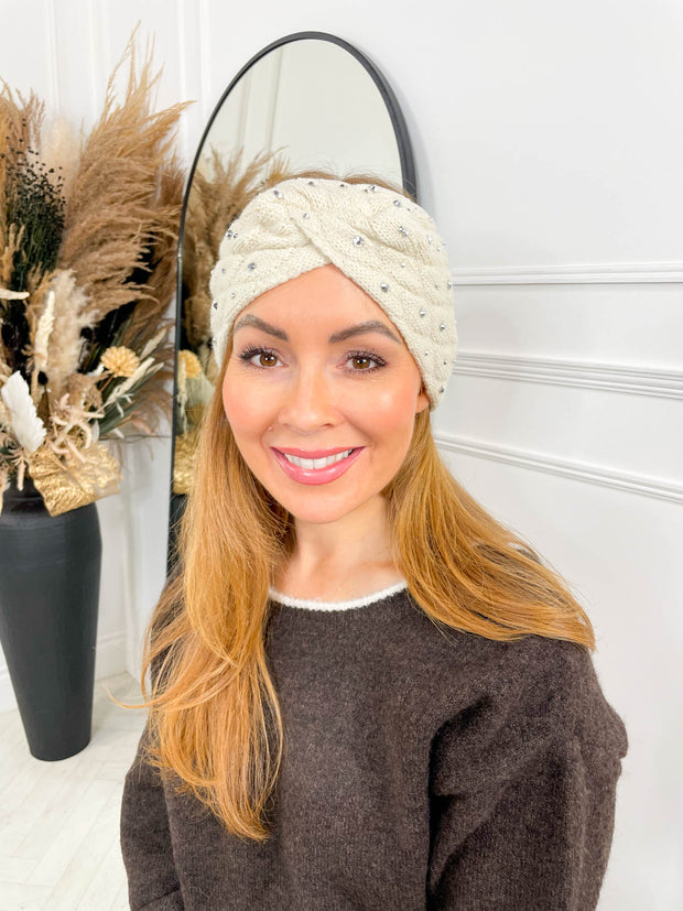 Kassey Knitted Headband - Cream