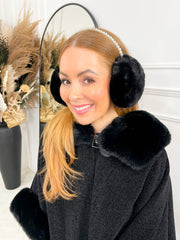 Pearl Ear Muffs - Black