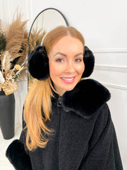 Pearl Ear Muffs - Black