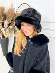 Sable Fur Hat - Black