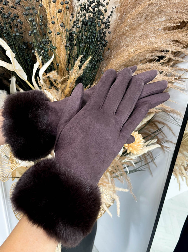 Ava Gloves -Brown