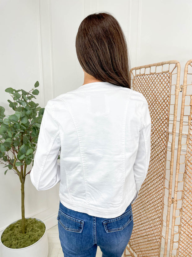 Demi Denim Jacket - White