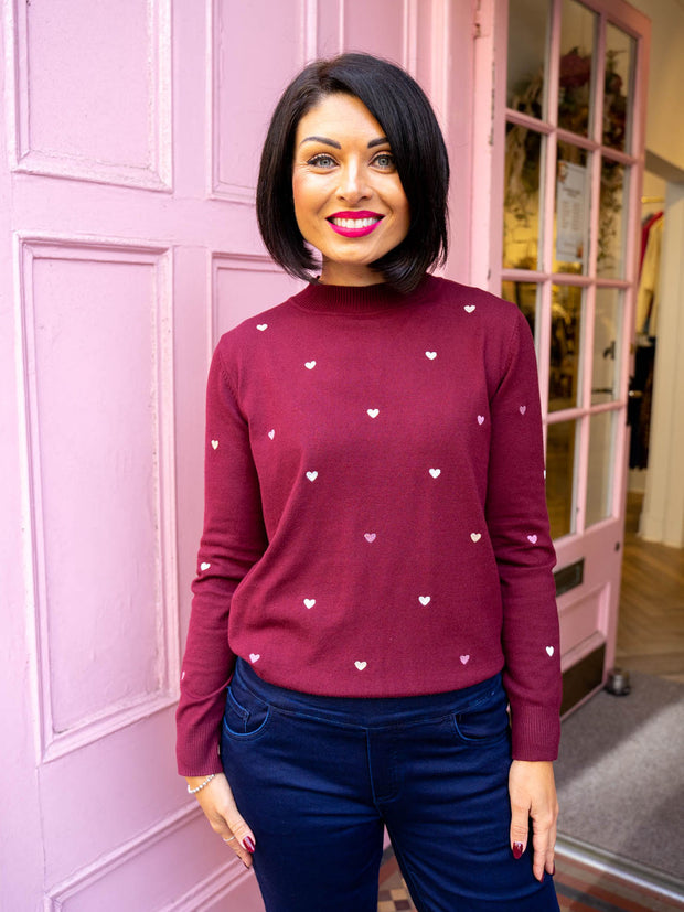 Rebecca Knit - Burgundy