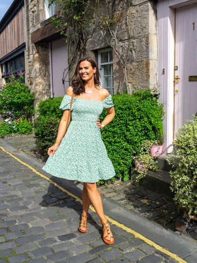 Maddie Dress - Green Leaf