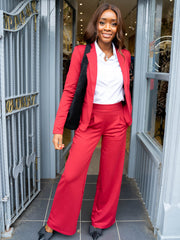 Kate Pull On Trouser - Wine