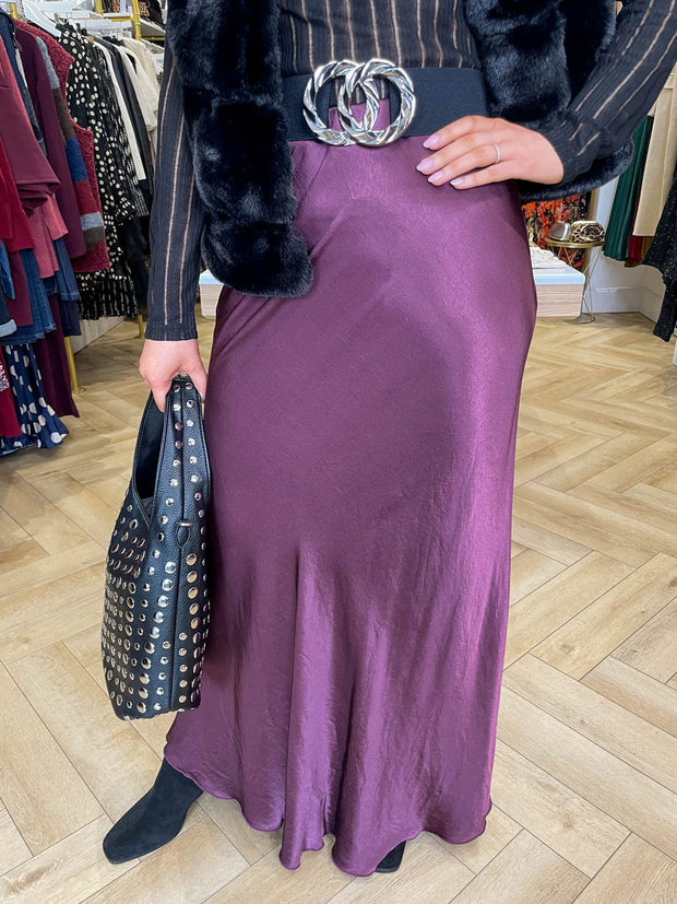 Vivienne Maxi Skirt - Burgundy