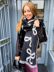 Bow Scarf - Black