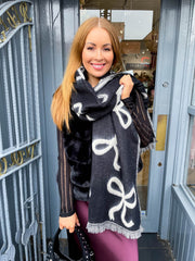 Bow Scarf - Black